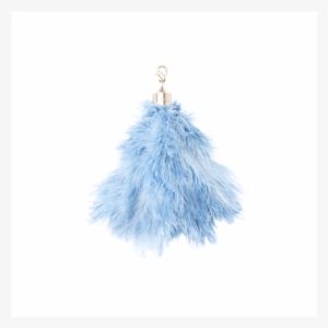 Product Image - Okapi Ostrich Feather / Truex Blue , Gold Hardware #1299802