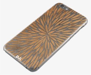 Dailyobjects Rose Gold Watercolor Burst Clear Case - Wood #1299993
