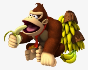 Donkey Kong Png Free Download - Donkey Kong With Banana #130010