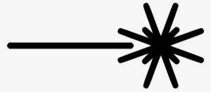 Laser Beam Comments - Black And White Laser Beam Png #130301
