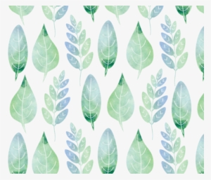 Watercolour Leaves Pattern Fabric By Tanyadraws On - Watercolour Leaf Pattern 11oz White Mug Design #131091