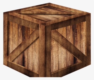 3d Wooden Box Png Free - Wooden Crate Transparent Background #131396