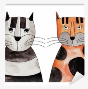 Artwork, Ink And Watercolors On Paper Wall Mural • - Watercolor Painting #131581