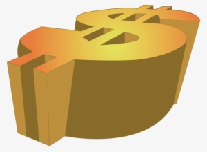 Golden Dollar Sign Png Image Background - Portable Network Graphics #131603
