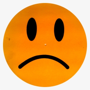 Sad Face - Orange Sad Face Clip Art #131776