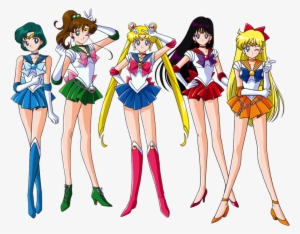 Sailor Moon Crystal Style - Sailor Moon Squad Png #132861