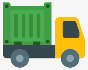 Transparent Color Shipping Container Truck Png Image - Camion Png Icon #133304
