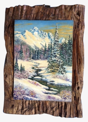 Dean, Small Oil Painting Of An Alpine Valley Painted #133348 Dean, Small Oil Painting Of An Alpine Valley Painted #133348