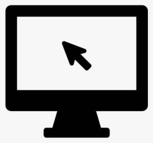 Monitor With Mouse Cursor Vector - Icon #133520