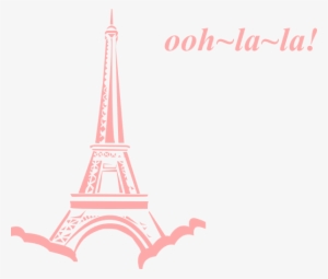 Pink Ooh La Clip Art At Clker - Eiffel Tower Clip Art #133675