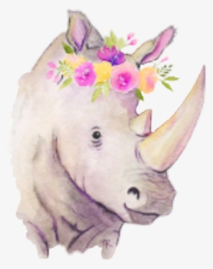 Flower Crown Rhino #133816