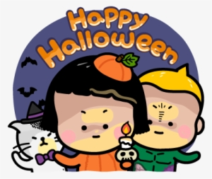 Happy Halloween With Mim - Mobile Girl Mim Line Stickers #133963