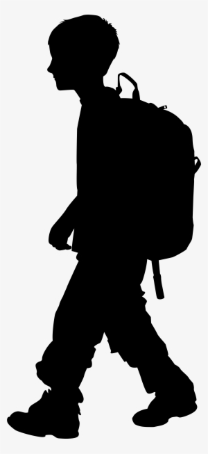 Image Download With Backpack Png Clip Art Image Gallery - Boy Silhouette Png #134175