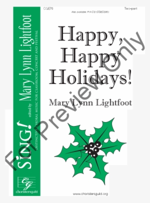 Thumbnail Happy, Happy Holidays - Qty 8: Happy, Happy Holidays! (2-part Choir) By Mary #134496