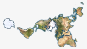 Dymaxion Map Unfolded No Ocean - Buckminster Fuller's Dymaxion World Map #134683