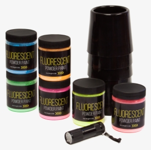 Jack Richeson Fluorescent Powder Paint Glow Kit - Eye Liner #134923