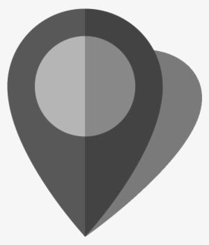 Location Map Pin Gray10 - Location Vector Icon Png White #134999