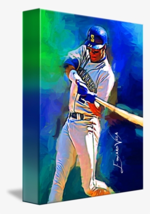 "ken Griffey Jr Art By Edward Vela - Baseball Player #135489