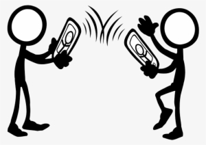 Talking Out Cliparts - Two People Talking On The Phone Clipart #135540