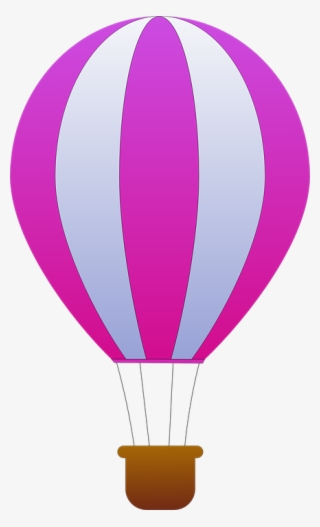 Free Vector Maidis Vertical Striped Hot Air Balloons - Hot Air Balloon Purple #135785