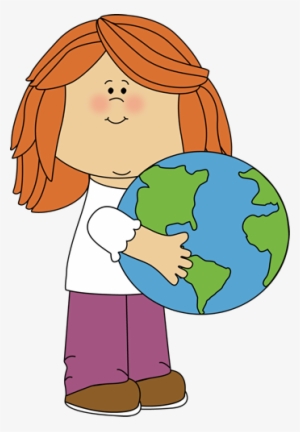 Sunbeam Clipart For Kid Png - Kid With Globe Clip Art #135845