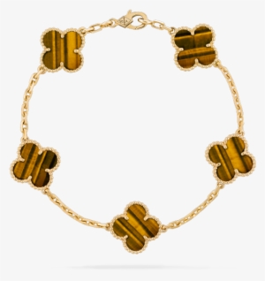 Vintage Alhambra Bracelet, 5 Motifs, Gold - Van Cleef Bracelet #135894 Vintage Alhambra Bracelet, 5 Motifs, Gold - Van Cleef Bracelet #135894