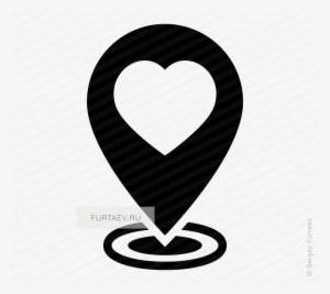 Liked Place Map Pointer Vector Icon - Pointer Map Vector #136346
