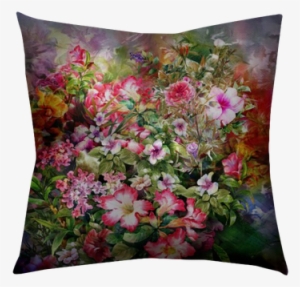 Abstract Colorful Flowers Watercolor Painting - Watercolor Painting #136523