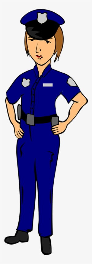Woman Vector Police - Gambar Security Perempuan Kartun #136921