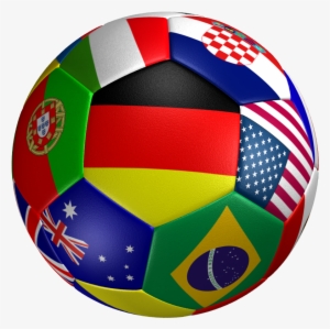 World Cup Soccer Ball Png Download - International Flags Soccer Ball #137054