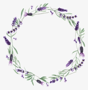 Visit - Lavendar Wreath Transparent #137387