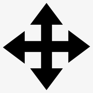 Free All Direction Arrows Icon Png Vector - Move Icon Png #137415
