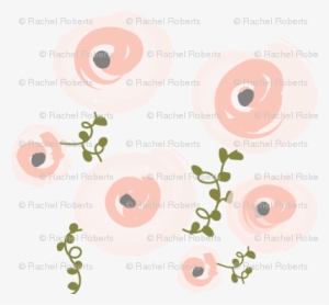 Pale Watercolor Floral - Watercolor Painting #137524