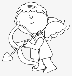 Clipart Cupid - Clipart Library - Cupid Clipart Black And White #137596