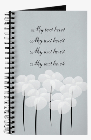 Cute White Anemones Notebook Journal - Kawaii Notebook Covers #137627