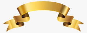 High Quality Images, Banners, Ribbons, Clip Art, Bias - Golden Banner Transparent Png #137950