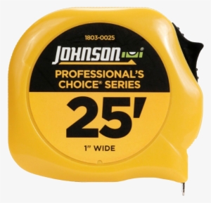 25' X 1" Professional's Choice™ Power Tape Model - Johnson Level & Tool 1803-0025 25' X 1" Professional's #138849