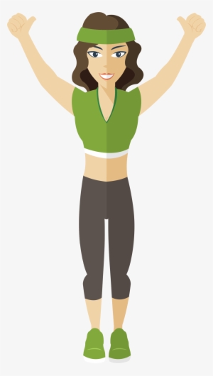 This Free Icons Png Design Of Flat Shaded Fitness Woman #138934