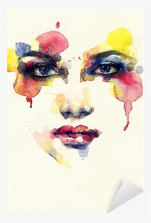 Beautiful Woman Face - Watercolor Face #139013