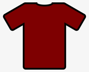 A Basic T-shirt Design That Could Be Used For Putting - Red Football Shirt Clipart #139483