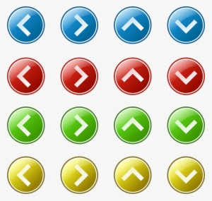 Red, Set, Green, Icon, Left, Right, Blue, Arrow, - Arrow Button #1300892