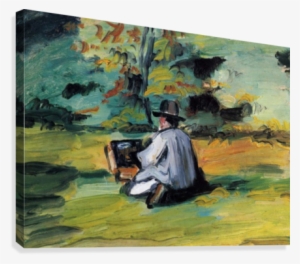 Ein Maler Bei Der Arbeit Canvas Print - Buyenlarge 'painter At Work' By Paul Cezanne Painting #1301018