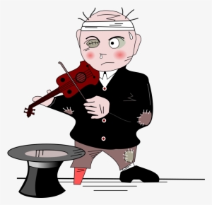 How To Set Use Poor Musician Clipart #1301033
