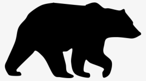 Grizzly Bear Graphics - Black Bear Silhouette #1301068