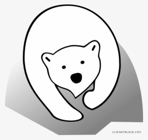 Clipartblack Com Animal Free Black White Images - Polar Bear Clip Art #1301226