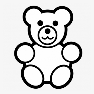 Teddy Bear Silhouette Clip Art At Getdrawings - Simple Teddy Bear Drawing #1301383