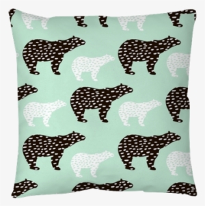 Seamless Pattern With Polar Bear Silhouette - Polar Bear #1301872