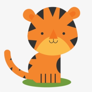 Tiger Svg Scrapbook Cut File Cute Clipart Files For - Tiger Cute Clipart Png #1301997