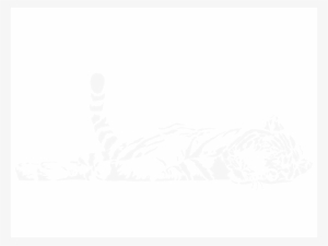 Tiger Silhouette Png Download - Wandtattoo Tiger #1303053