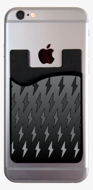 Lightning Bolts Gray Ombre Card Caddy - Credit Card #1303062